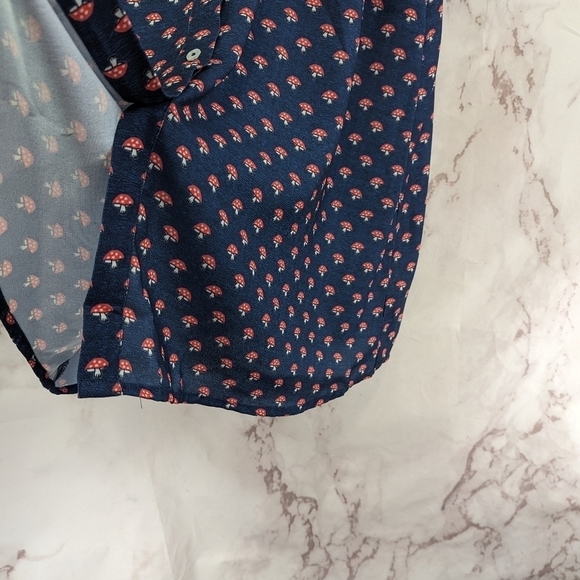 Modcloth Dress Women 10 Mushroom Amanita Timeless London Sprout With Clout - Picture 11 of 16